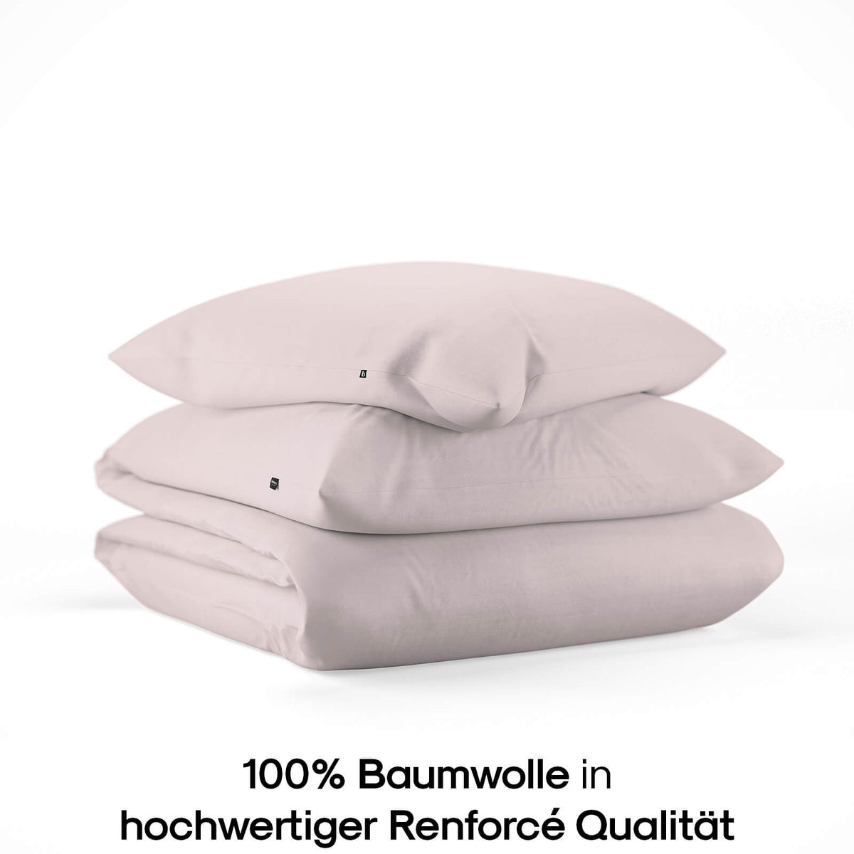 Baumwoll Bettwäsche-Set altrosa | 100% Renforcé Baumwolle
